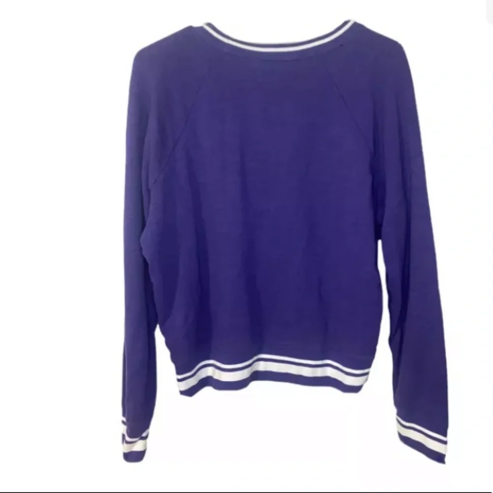 J Crew Vintage cotton terry crewneck pullover with tennis embroidery - Picture 3 of 8
